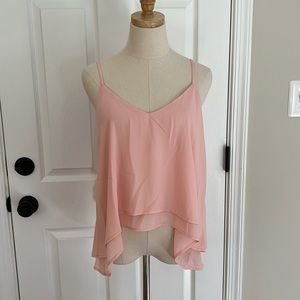 Light pink flowy tank top
